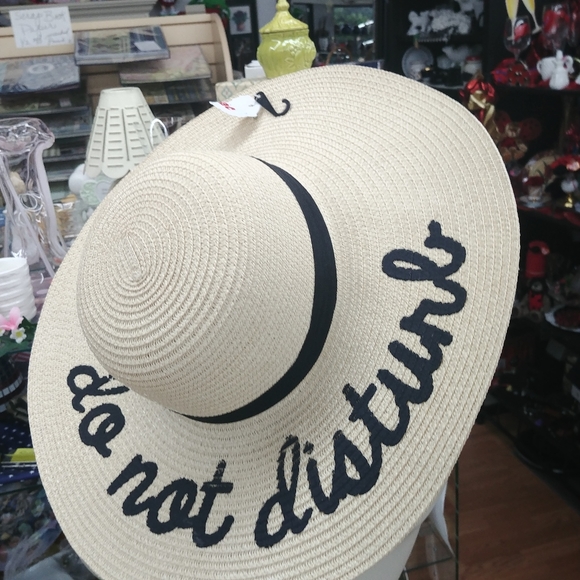 Accessories New Natural Straw Beach Hat Do Not Disturb Poshmark